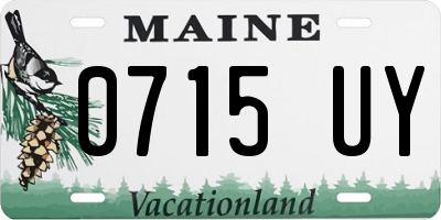ME license plate 0715UY