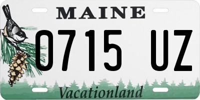 ME license plate 0715UZ