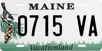ME license plate 0715VA