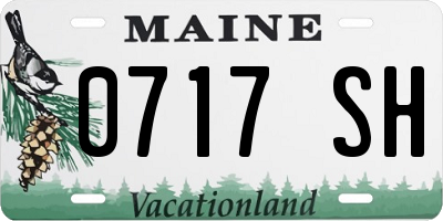 ME license plate 0717SH