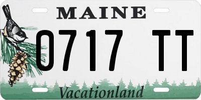 ME license plate 0717TT