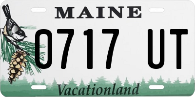 ME license plate 0717UT