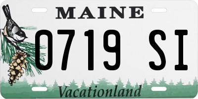 ME license plate 0719SI
