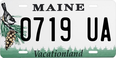 ME license plate 0719UA