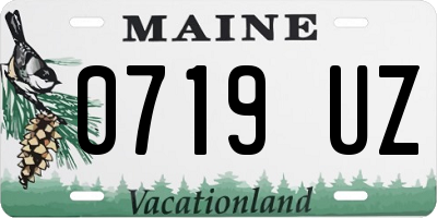 ME license plate 0719UZ