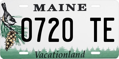 ME license plate 0720TE