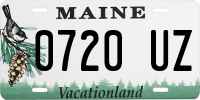 ME license plate 0720UZ