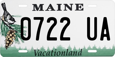 ME license plate 0722UA