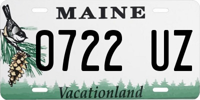 ME license plate 0722UZ