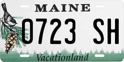 ME license plate 0723SH