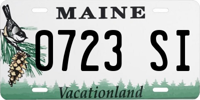 ME license plate 0723SI
