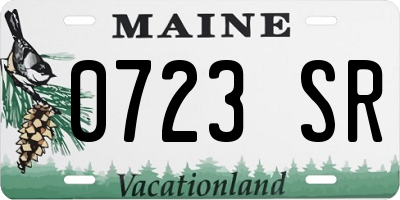 ME license plate 0723SR