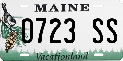 ME license plate 0723SS