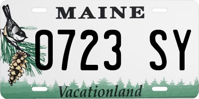 ME license plate 0723SY