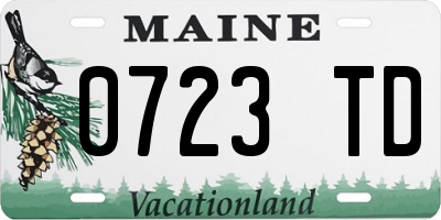 ME license plate 0723TD