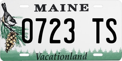 ME license plate 0723TS