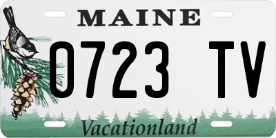 ME license plate 0723TV