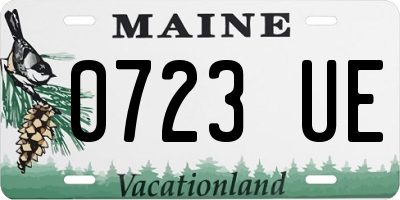 ME license plate 0723UE