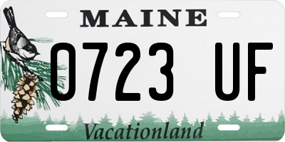ME license plate 0723UF