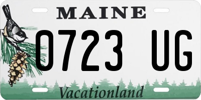 ME license plate 0723UG