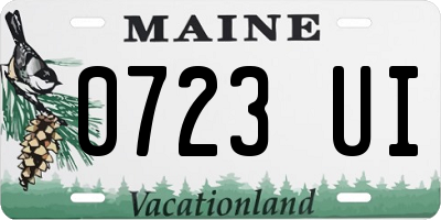ME license plate 0723UI