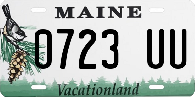 ME license plate 0723UU