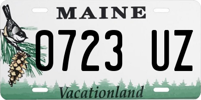 ME license plate 0723UZ