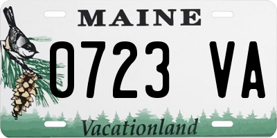 ME license plate 0723VA
