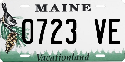 ME license plate 0723VE