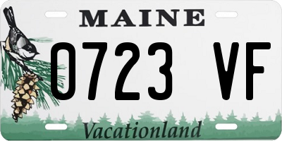 ME license plate 0723VF