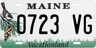 ME license plate 0723VG