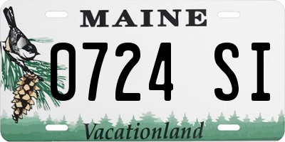 ME license plate 0724SI