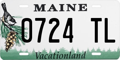 ME license plate 0724TL