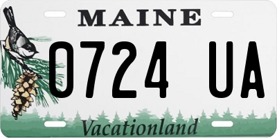 ME license plate 0724UA