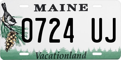 ME license plate 0724UJ
