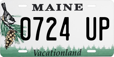 ME license plate 0724UP