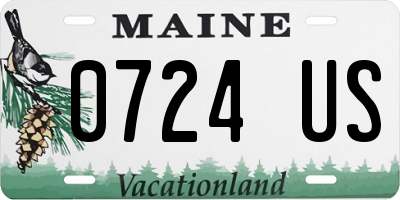 ME license plate 0724US