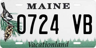 ME license plate 0724VB