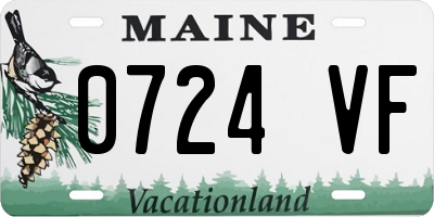 ME license plate 0724VF