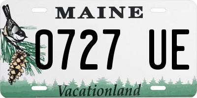 ME license plate 0727UE