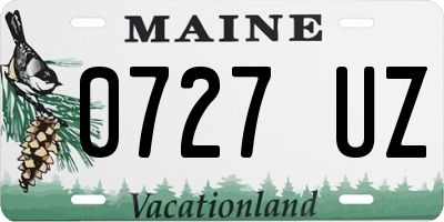 ME license plate 0727UZ