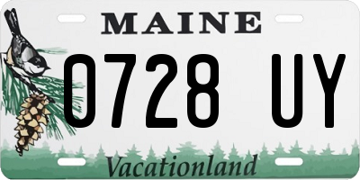 ME license plate 0728UY