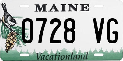 ME license plate 0728VG