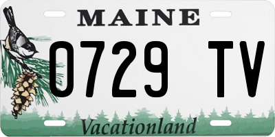 ME license plate 0729TV