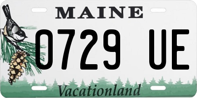 ME license plate 0729UE