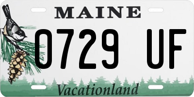 ME license plate 0729UF