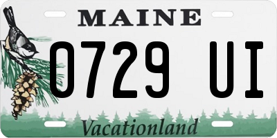 ME license plate 0729UI