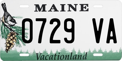 ME license plate 0729VA