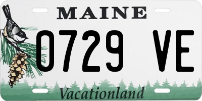 ME license plate 0729VE