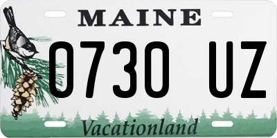 ME license plate 0730UZ